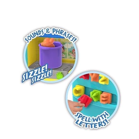 COCOMELON Just Play Learning Kitchen Motorskills Letters Numbers Color Play Food - Picture 4 of 5